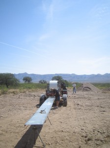 A long table is needed to keep the panels from bending