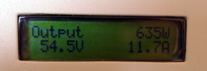 SCC display of the power from the solar array